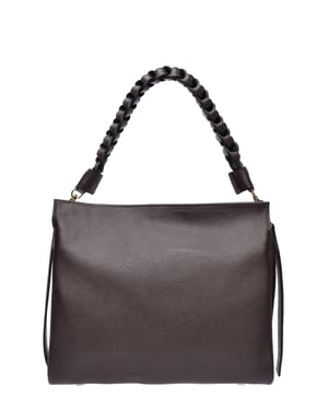 Luisa Vannini Bordeauxrood Rundleer Tas