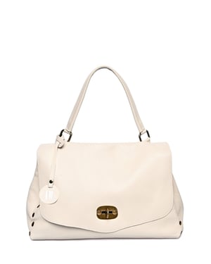Anna Luchini Beige Rundleer Tas