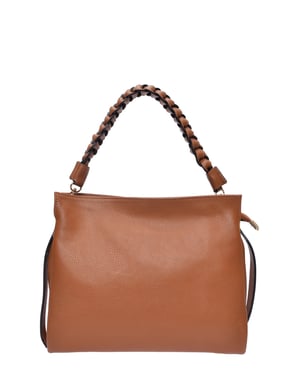 Luisa Vannini Brown Rundleer Tas