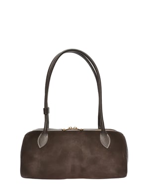 Anna Luchini Bordeauxrood Rundleer Tas