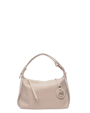 Roberta M Beige Rundleer Tas