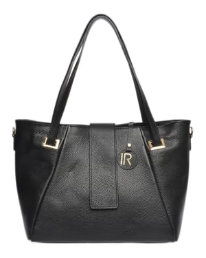 Isabella Rhea Zwart Rundleer Tas