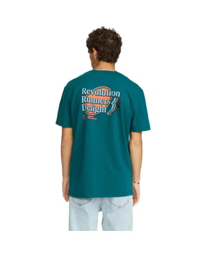 Revolution Printed t-shirt dark petrol