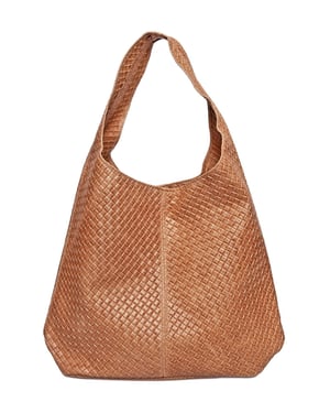 Luisa Vannini Brown Rundleer Tas