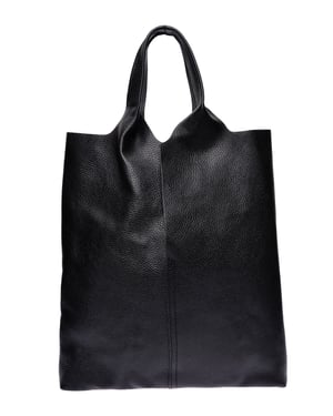 Anna Luchini Zwart Rundleer Tas