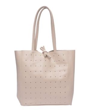 Isabella Rhea Beige Rundleer Tas
