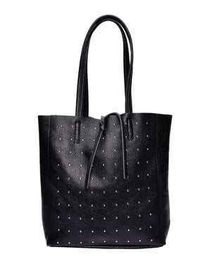 Isabella Rhea Zwart Rundleer Tas