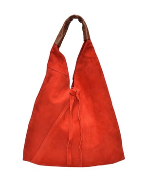 Anna Luchini Rood Rundleer Tas