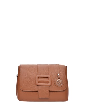 Luisa Vannini Brown Rundleer Tas
