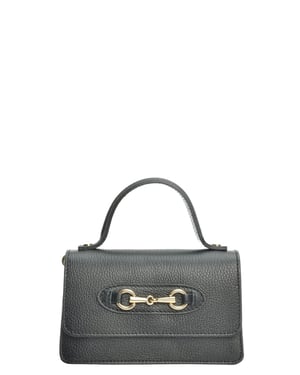 Isabella Rhea Zwart Rundleer Tas