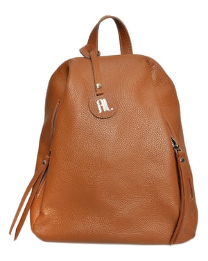Anna Luchini Brown Rundleer Tas