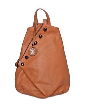 Luisa Vannini Brown Rundleer Tas