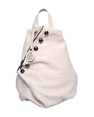 Luisa Vannini Beige Rundleer Tas