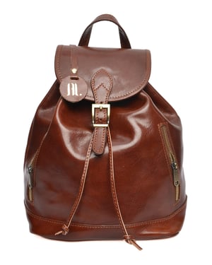 Anna Luchini Bordeauxrood Rundleer Tas