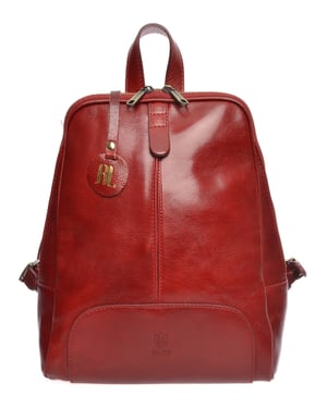 Anna Luchini Rood Rundleer Tas