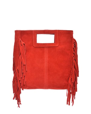 Anna Luchini Rood Rundleer Tas