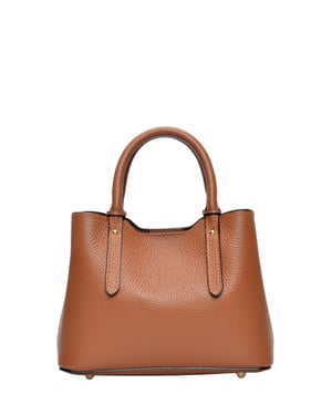 Anna Luchini Brown Rundleer Tas
