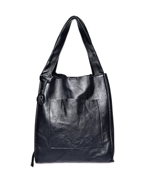 Isabella Rhea Zwart Rundleer Tas