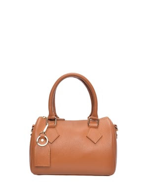 Luisa Vannini Brown Rundleer Tas