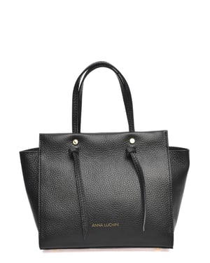 Anna Luchini Zwart Rundleer Tas