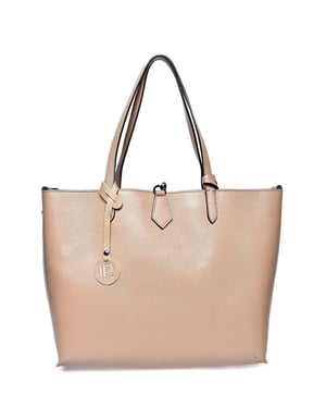 Isabella Rhea Beige Rundleer Tas