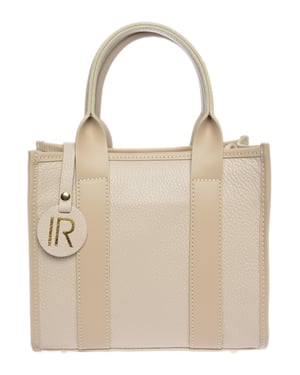 Isabella Rhea Beige Rundleer Tas