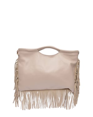 Isabella Rhea Beige Rundleer Tas