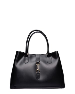 Isabella Rhea Zwart Rundleer Tas