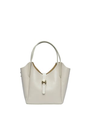 Isabella Rhea Beige Rundleer Tas