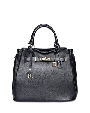 Anna Luchini Zwart Rundleer Tas
