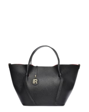 Isabella Rhea Zwart Rundleer Tas
