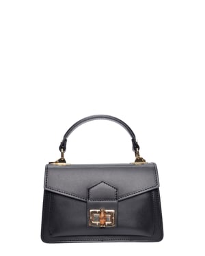 Roberta M Zwart Rundleer Tas