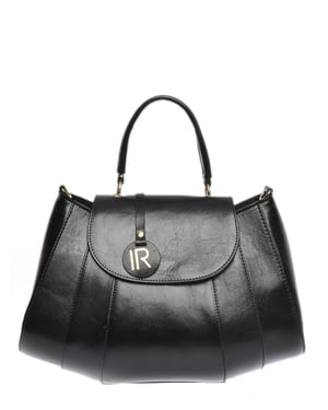 Isabella Rhea Zwart Rundleer Tas