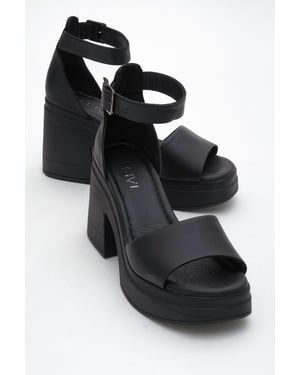 MARGOT Leer Platform Sandaal (Women)