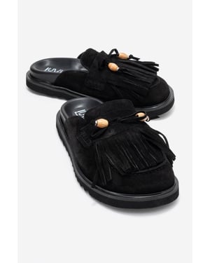Carol Tassel Leather Mule