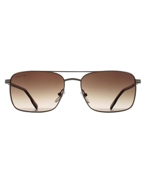Lacoste Rectangle Mens Gold Brown Gradient L264S