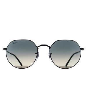 Ray-Ban Round Unisex Polished Black Grey Gradient RB3565 Jack