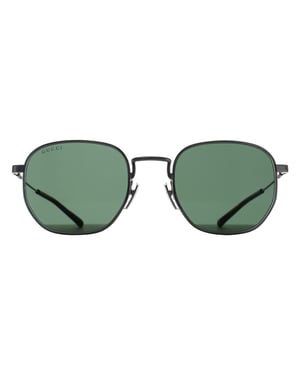 Gucci Square Mens Silver Green GG2095S