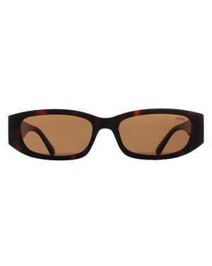 Atum Rectangle Womens Shiny Havana Brown Nyctra