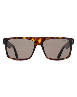 Tom Ford Rectangle Mens Dark Havana Smoke Grey Philippe FT0999