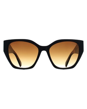 Atum Cat Eye Womens Shiny Black and Havana Brown Gradient Zenith