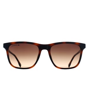 Lacoste Rectangle Mens Havana Brown Gradient L6041S