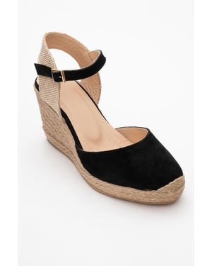 Sinta Mocka Läder Platå Espadrille (Dam)