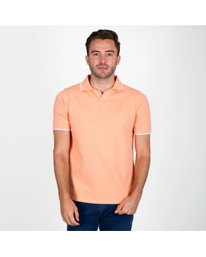 Q1905 Polo shirt stein licht melange