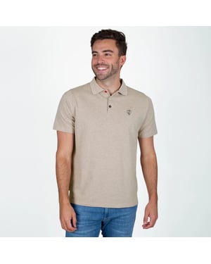 Q1905 Polo shirt willemstad zand melange