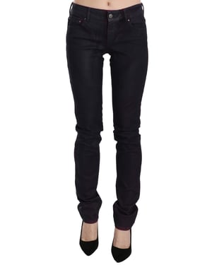 Cavalli Gecoate Skinny Jeans Marineblauw