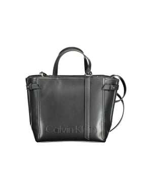 Calvin Klein Zwarte Polyester Dameshandtas