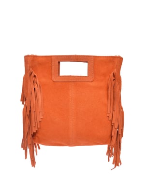 Anna Luchini Oranje Rundleer Tas