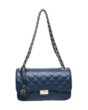 Isabella Rhea Blauw Rundleer Tas