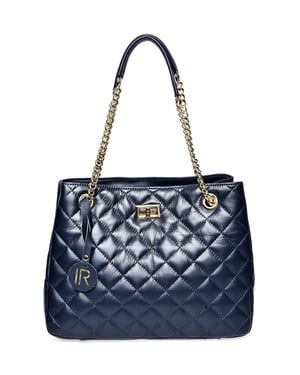 Isabella Rhea Blauw Rundleer Tas